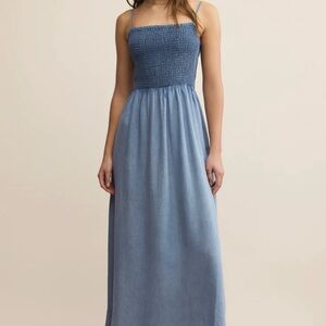 Z Supply Bayside Chambray Elegant Maxi Dress